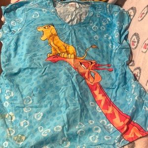 Disney lion king scrub top